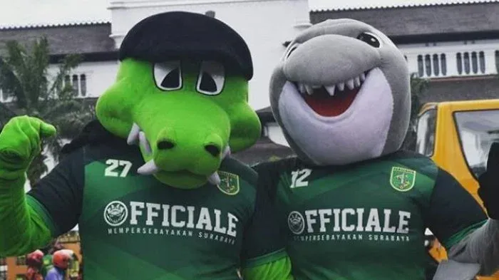 Maskot Persebaya Sosialisasi Pencegahan COVID-19